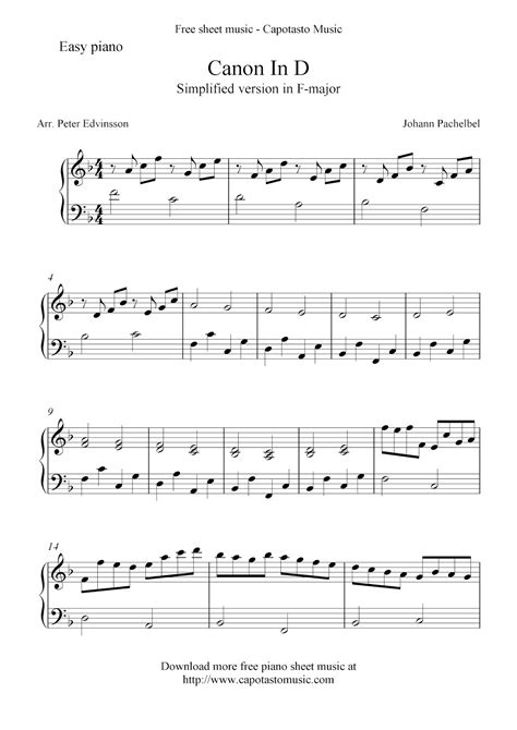 free piano sheet music download